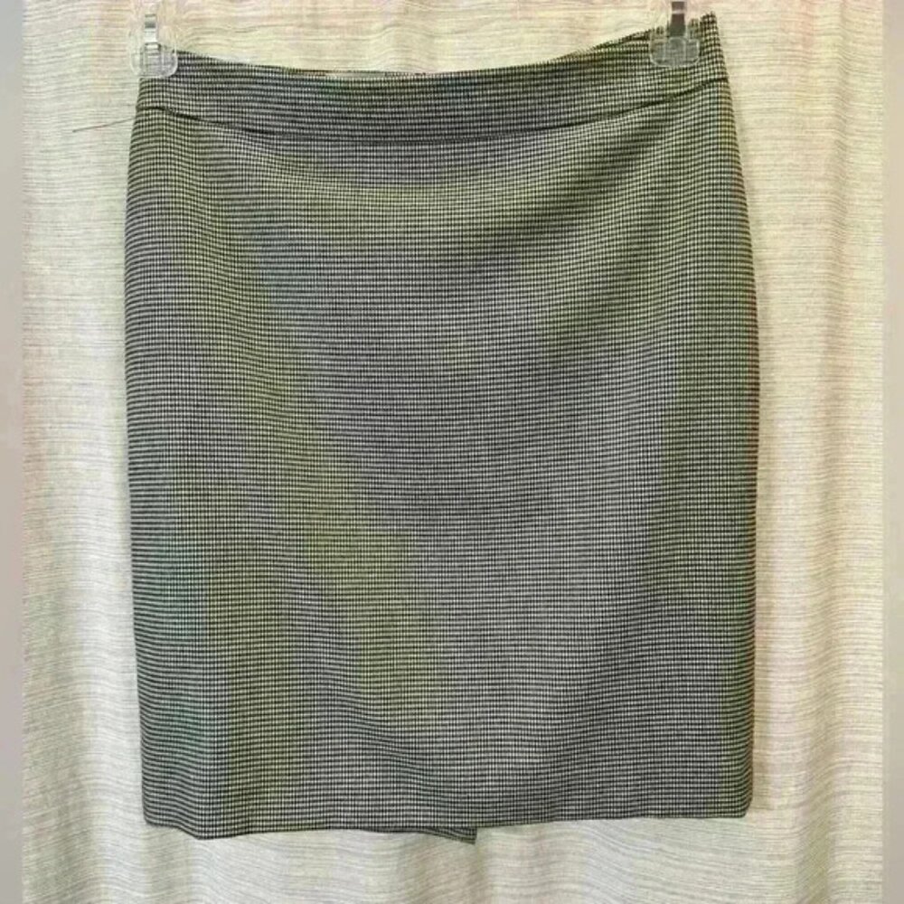 Anne Klein black and white checkered skirt petite